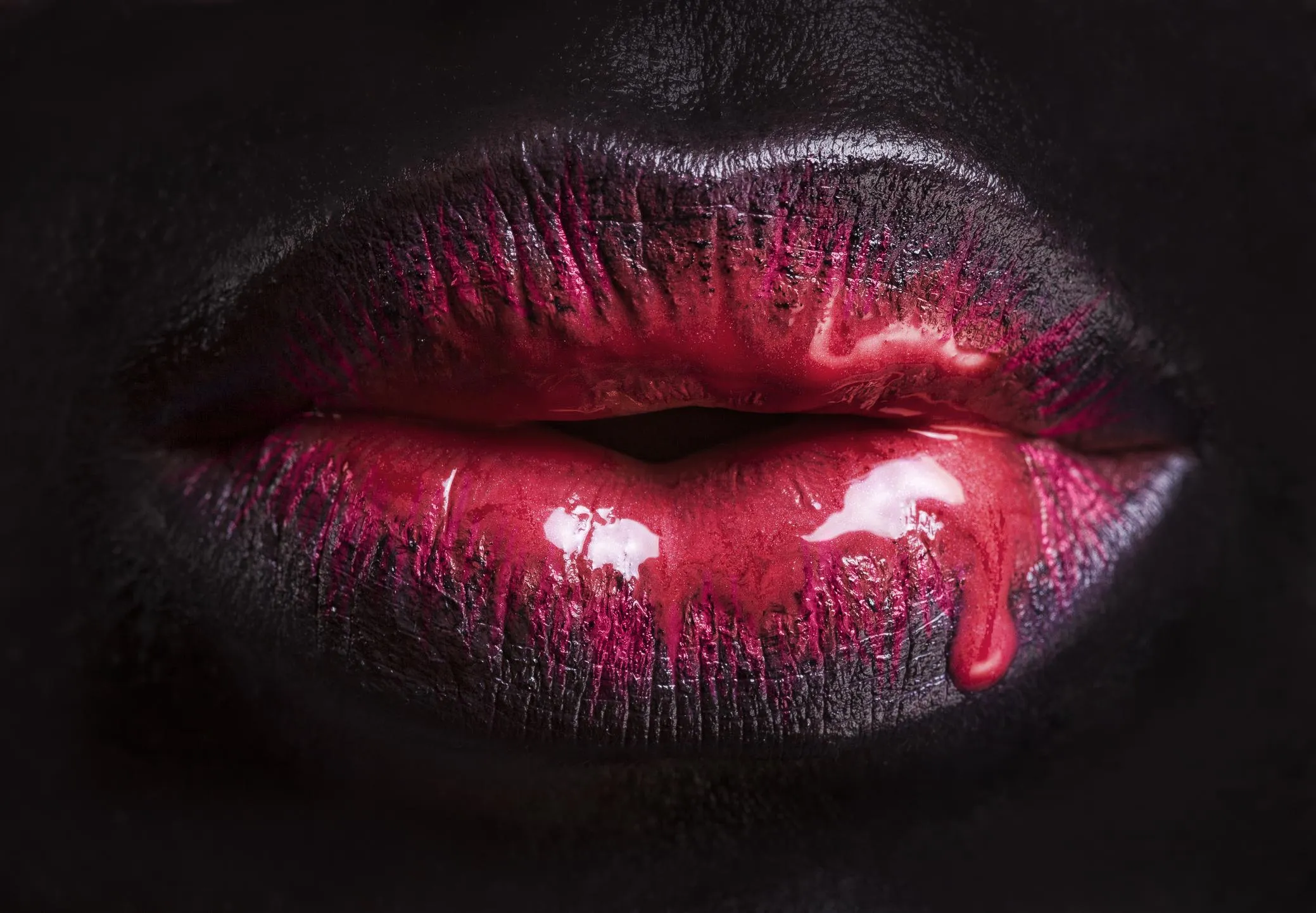 Sexy red lips