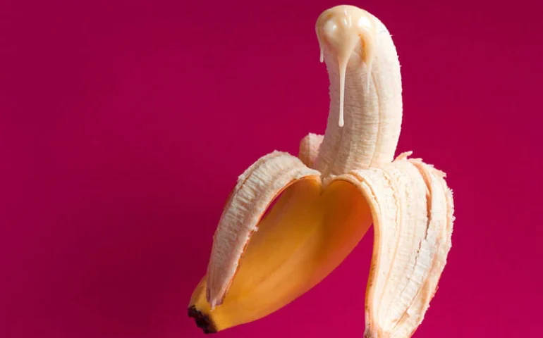 Banana looks like its ejaculating