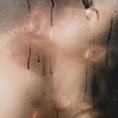 Man and woman in a shower