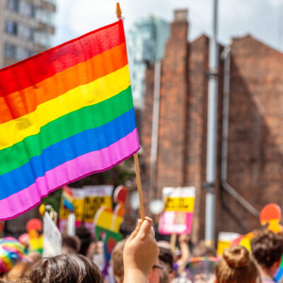 Rainbow Flag during pride