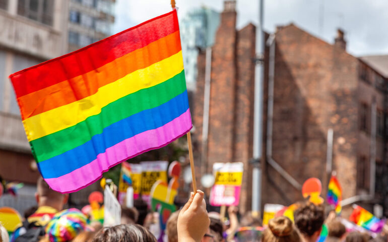 Rainbow Flag during pride