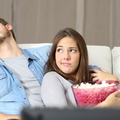 Man and woman on the couch