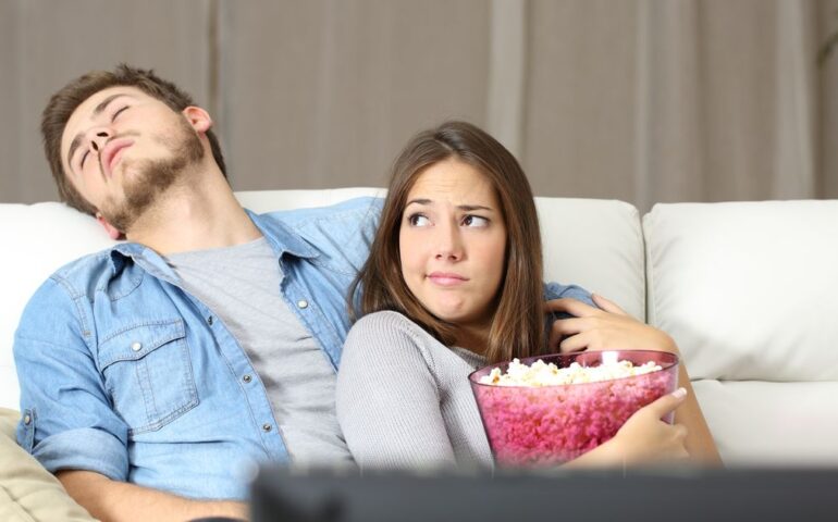 Man and woman on the couch