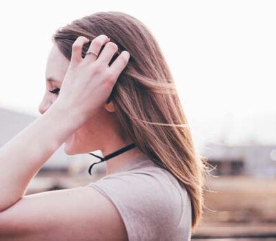 Vrouw met lang haar