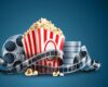Popcorn and movie can